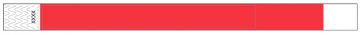 Custom 3/4" Red Tyvek Wristbands - Add Your Logo/Text